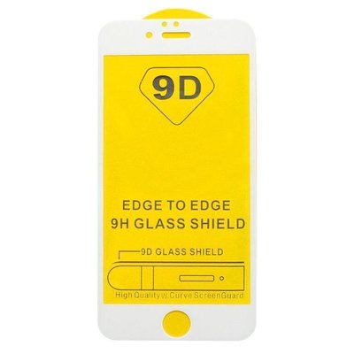 Защитное стекло для iPhone 6 Plus/6S Plus Full Glue белое