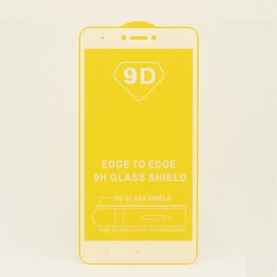 Защитное стекло для Xiaomi Redmi Note 4 / 4X Snapdragon белое Full Glue