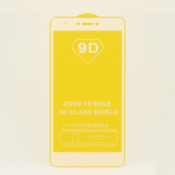Защитное стекло для Xiaomi Redmi Note 4 / 4X Snapdragon белое Full Glue