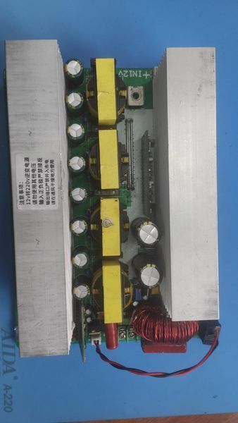 DIY Плата 1500W (пиковая 2000W) 12V/220V инвертор чистий синус