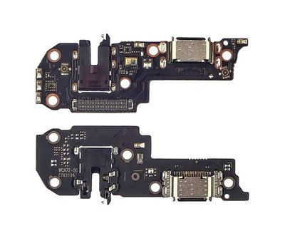 Разъём зарядки для Oppo A72 (5G) на плате с микрофоном и компонентами