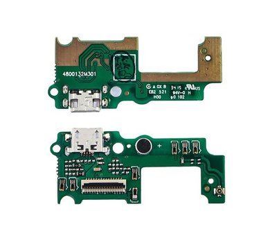 Роз'єм зарядки Huawei Y5 II (2016) на платі з мікрофоном та компонентами