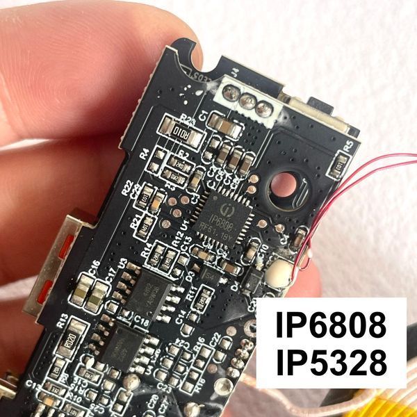 Плата для самостійного виготовлення повербанку на контролері IP6808/ IP5328 швидка зарядка 18W + Бездротова зарядка 10W