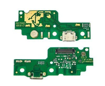 Роз'єм зарядки Huawei Y6 II (CAM-L21) на платі з мікрофоном та компонентами