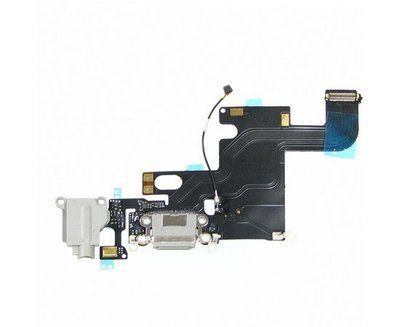 Шлейф Apple iPhone 6 з сірим роз'ємом зарядки, гарнитуры, з мікрофоном
