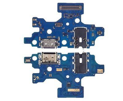 Роз'єм зарядки Samsung A415 Galaxy A41 (2020) на платі з мікрофоном та компонентами