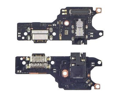 Роз'єм зарядки Xiaomi Redmi Note 9 на платі з мікрофоном та компонентами