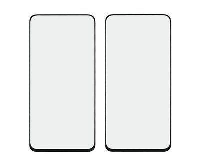 Стекло тачскрина с OCA плёнкой для Samsung A805 Galaxy A80 (2019) чёрное с олеофобным покрытием, закалённое