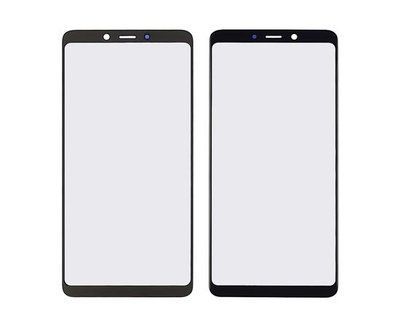 Стекло тачскрина с OCA плёнкой для Samsung A920 Galaxy A9 (2018) чёрное с олеофобным покрытием, закалённое