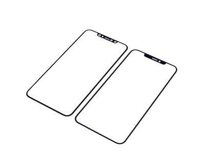 Стекло тачскрина с OCA плёнкой для Apple iPhone XS Max чёрное с рамкой HC