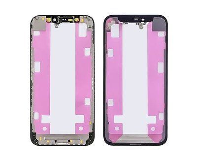 Стекло тачскрина с OCA плёнкой для Apple iPhone 12 mini чёрное с рамкой HC