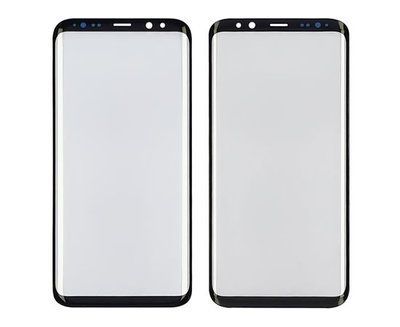 Скло тачскрину з OCA Samsung G955 Galaxy S8 Plus чорне з олеофобним покриттям, загартоване