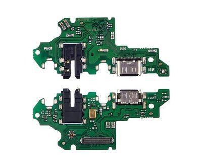 Роз'єм зарядки Huawei Y9 Prime (2019) на платі з мікрофоном та компонентами
