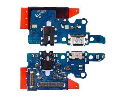Роз'єм зарядки Samsung A707 Galaxy A70S (2019) на платі з мікрофоном та компонентами