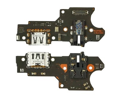 Роз'єм зарядки Realme C3/ C11/ C12/ C15 на платі з мікрофоном та компонентами