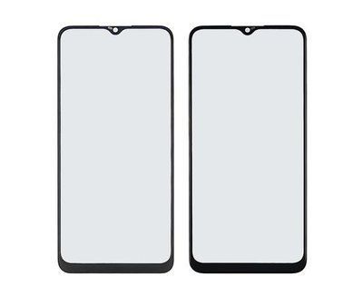 Скло тачскрину з OCA Samsung A025 Galaxy A02S (2021) (160mm) чорне з олеофобним покриттям, загартоване