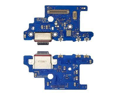 Роз'єм зарядки Samsung G985 Galaxy S20 Plus на платі з мікрофоном та компонентами