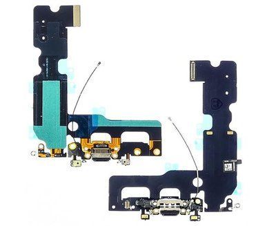 Шлейф Apple iPhone 7 Plus з чорним роз'ємом зарядки, з мікрофоном