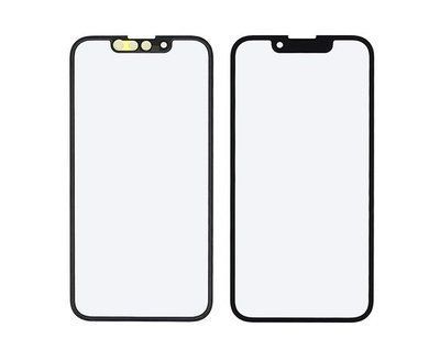 Стекло тачскрина с OCA плёнкой для Apple iPhone 13 чёрное с олеофобным покрытием, закалённое