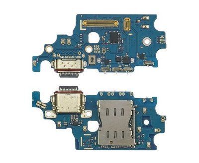 Роз'єм зарядки Samsung G996 Galaxy S21 Plus на платі з мікрофоном та компонентами