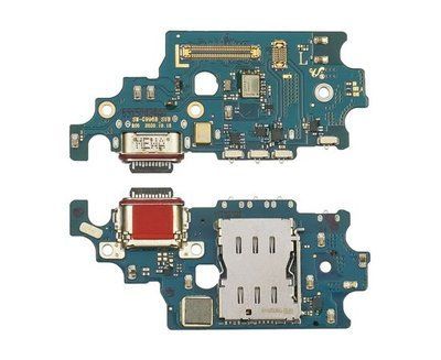 Роз'єм зарядки Samsung G996 Galaxy S21 Plus на платі з мікрофоном та компонентами Original