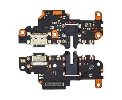 Разъём зарядки для Xiaomi Redmi K30 на плате с микрофоном и компонентами