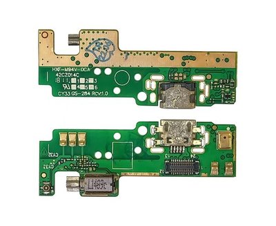 Роз'єм зарядки Sony Xperia E5 F3311/F3313 на платі з мікрофоном та компонентами