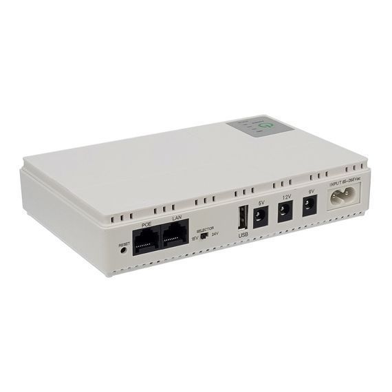 Безперебійник (UPS) для роутера, DC1018P 5V/ 9V/ 12V/ 15V/24V 10400mAh