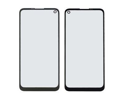 Скло тачскрину з OCA Samsung A115/ M115 Galaxy A11 (2020)/ M11 (2020) чорне з олеофобним покриттям, загартоване