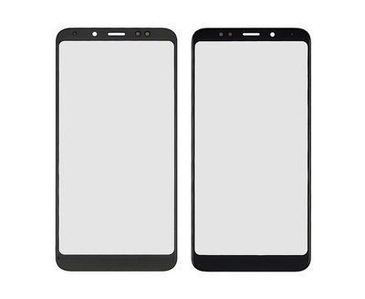 Скло тачскрину з OCA Xiaomi Redmi 5 Plus чорне з олеофобним покриттям, загартоване