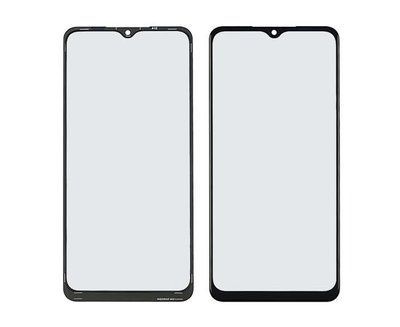 Скло тачскрину з OCA Samsung A125 Galaxy A12 (2020) чорне з олеофобним покриттям, загартоване