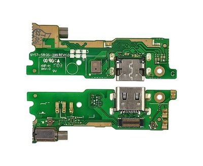 Разъём зарядки для Sony Xperia XA1 Dual G3112 на плате с микрофоном и компонентами