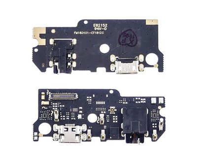 Роз'єм зарядки Meizu M6s на платі з мікрофоном та компонентами