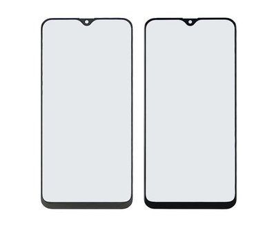 Скло тачскрину з OCA Samsung A205/ A307 Galaxy A20/ A30S (2019) чорне з олеофобним покриттям, загартоване