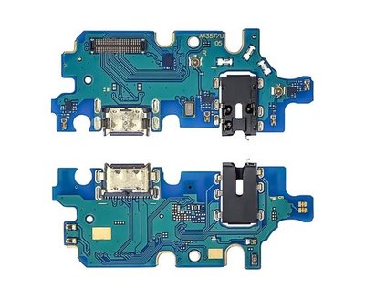Разъём зарядки для Samsung A135 Galaxy A13 на плате с микрофоном и компонентами