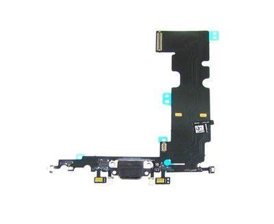 Шлейф Apple iPhone 8 Plus з чорним роз'ємом зарядки, з мікрофоном