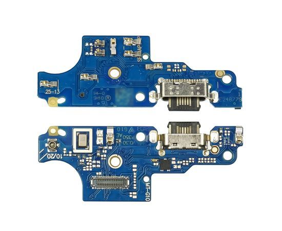 Роз'єм зарядки Motorola G10/ G20/ G30 (XT2127/ XT2128/ XT2129) на платі з мікрофоном та компонентами