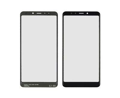 Стекло тачскрина с OCA плёнкой для Xiaomi Redmi 5 чёрное с олеофобным покрытием, закалённое