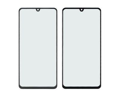 Стекло тачскрина с OCA плёнкой для Samsung A415 Galaxy A41 (2020) чёрное с олеофобным покрытием, закалённое
