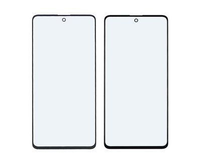 Стекло тачскрина с OCA плёнкой для Samsung A515 Galaxy A51 (2020) чёрное с олеофобным покрытием, закалённое
