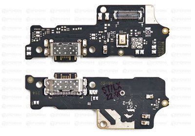 Роз'єм зарядки Xiaomi Redmi 10C на платі з мікрофоном та компонентами Original