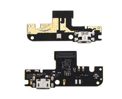 Разъём зарядки для Xiaomi Redmi Note 5A на плате с микрофоном и компонентами